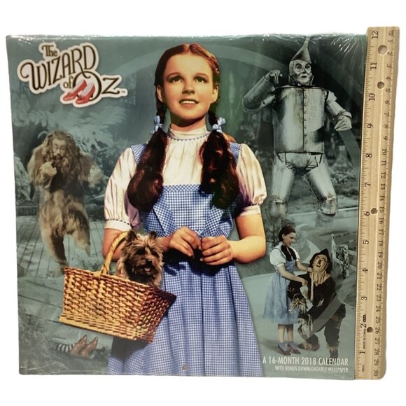 The Wizard Of Oz 16-Month 2018 Calendar With Bonus‎ Downloadable Wallpaper - #1 - Picture 1 of 5